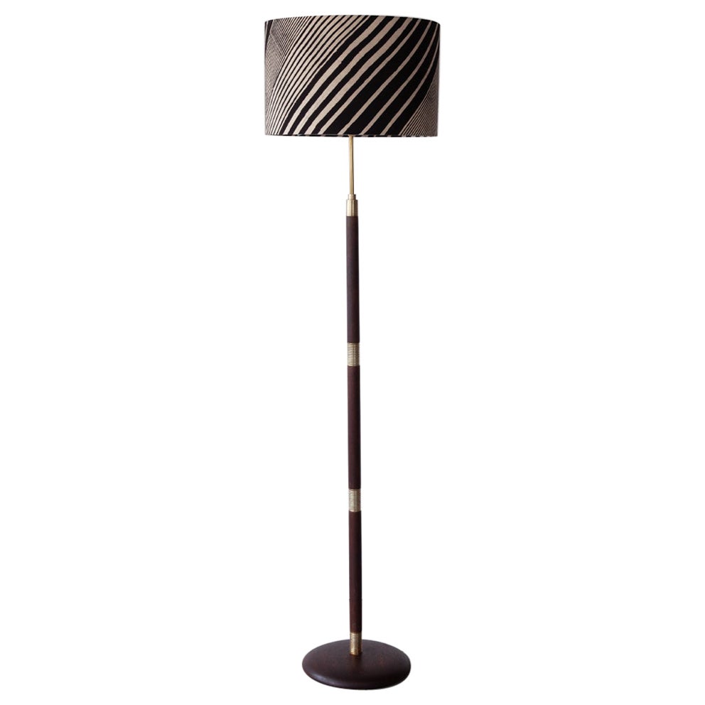 Mid 20th Century, Danish Teak Floor Lamp For Sale