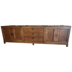 Vintage Mid Century Modern Wood Credenza Dresser Buffet Sideboard Tamerlane Thomasville 