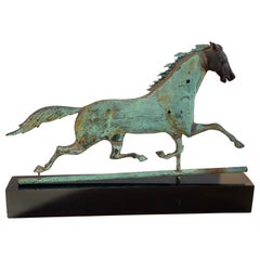 Copper Running Horse Weathervane, New England