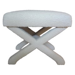 Mid Century X Base Billy Baldwin Style Bench