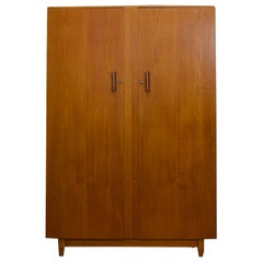 Mid Century Teak Tambour Kleiderschrank von Austinsuite, 1960er Jahre