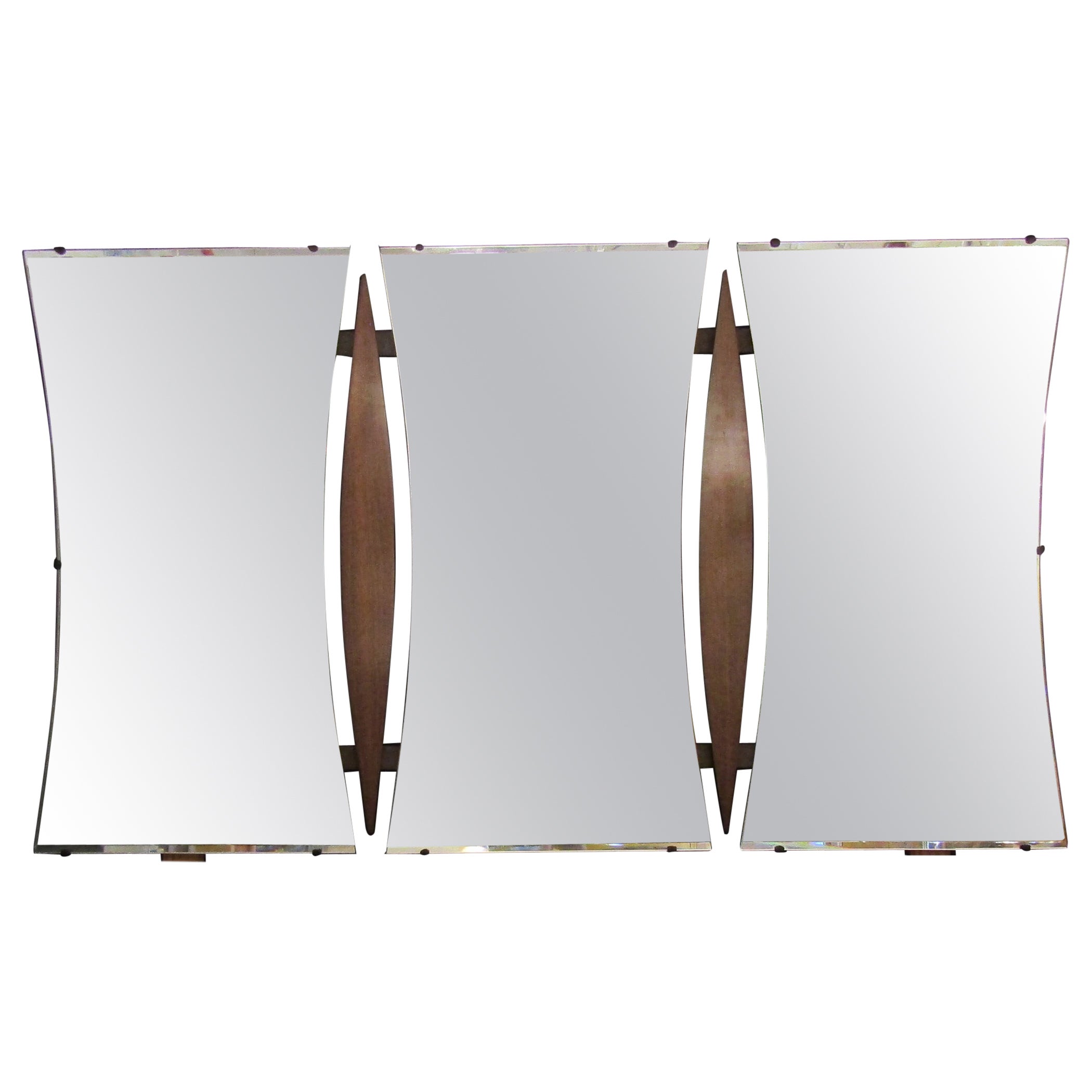 Large Triple Mirror For Sale