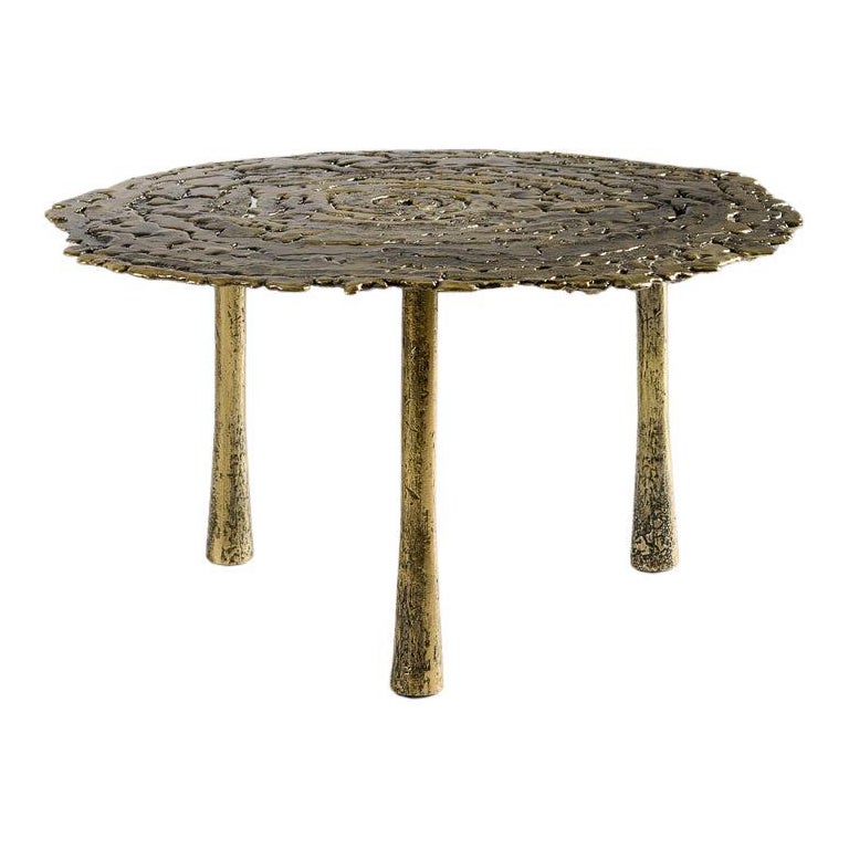 Aline Hazarian, Nané Medium, Circular Coffee Table, Bronze, Lebanon, 2021 For Sale