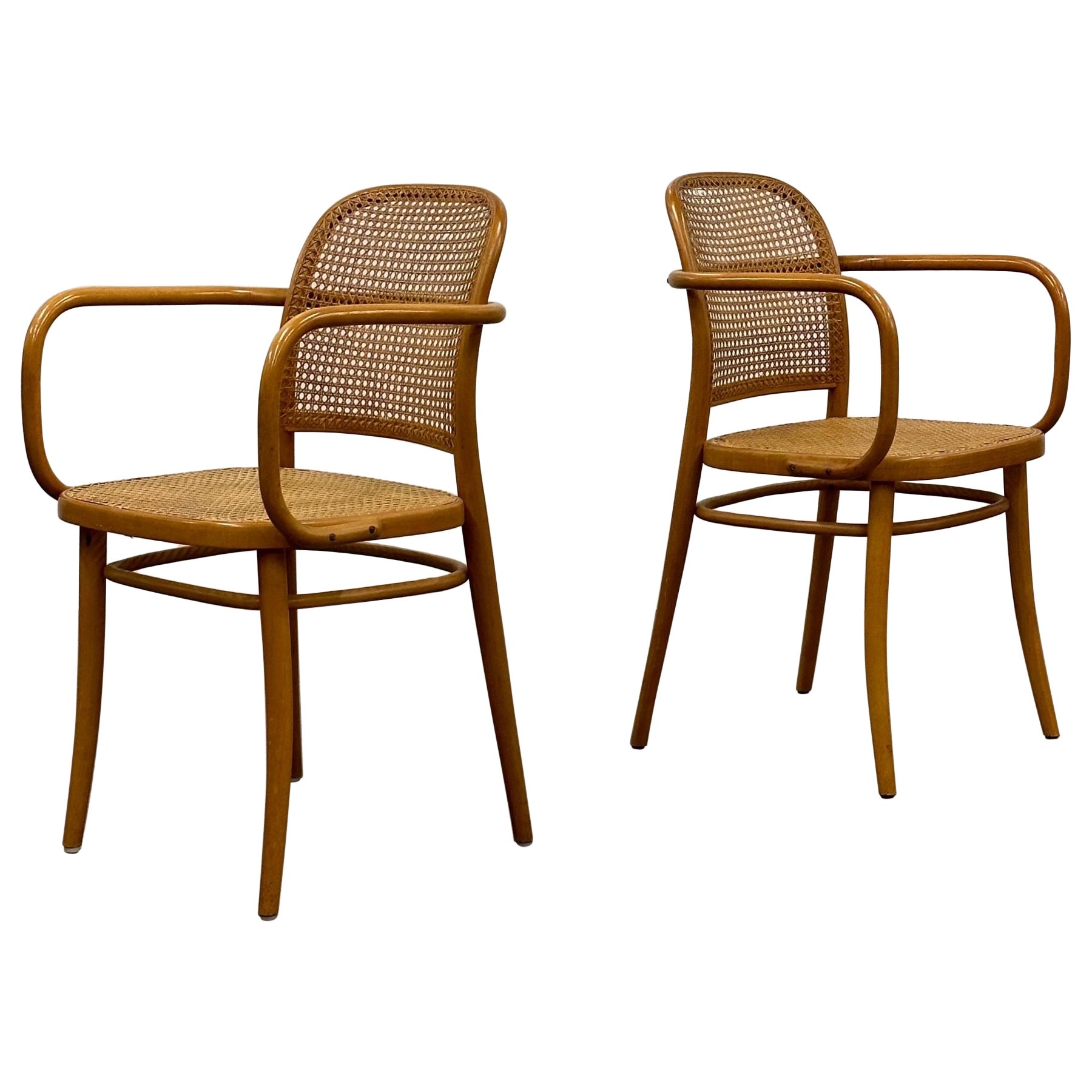 No.811 “Prague” Chairs by Josef Hoffman for Thonet For Sale