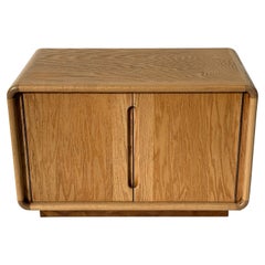 Used Primitive Organic Oak Cabinet Nightstand 