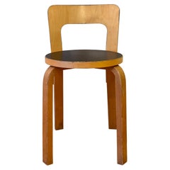 Chair 65 by Alvar Aalto for Artek (Black Linoleum)