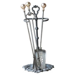 English Victorian Fireplace Tools or Companion Set, 19th Century 