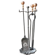 Used English Victorian Fireplace Tools or Companion Set, 19th Century 