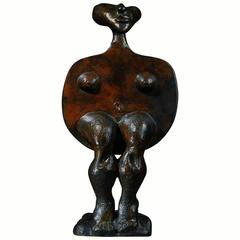 Bronze Sculpture "Maiden" by the Artist Jacques Tenenhaus