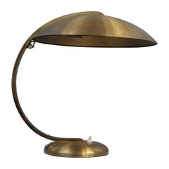 Mid Century Brass Bauhaus Table Lamp by Egon Hillebrand