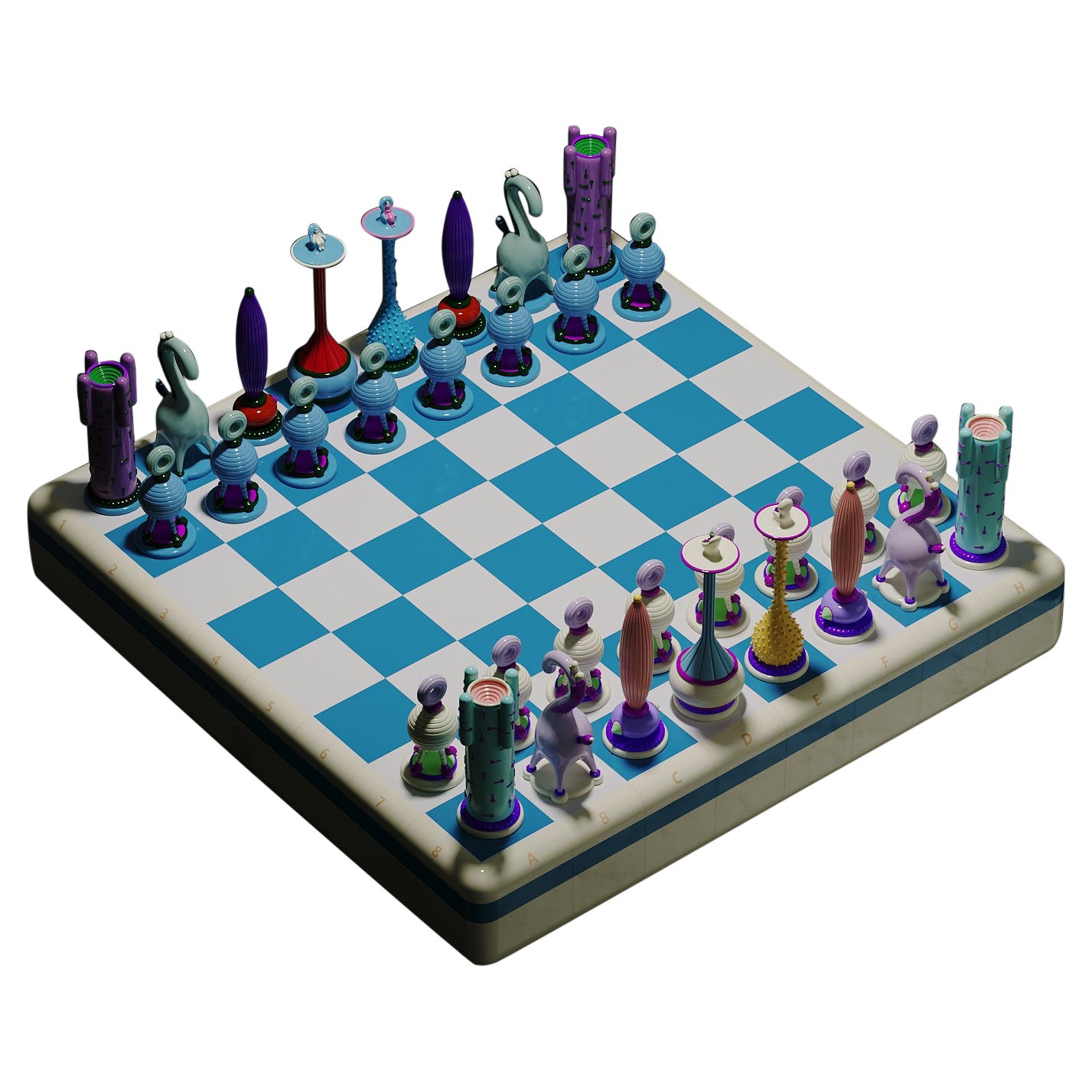 Another Kingdom Chess Set by Taras Yoom For Sale