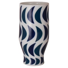 Vintage Sargadelos porcelain vase, 1970's