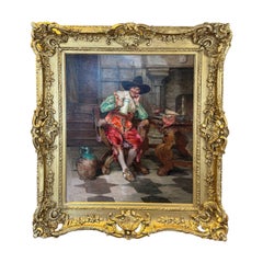 19. Jahrhundert Öl auf Leinwand 'The Cavalier' von Alex De Andreis