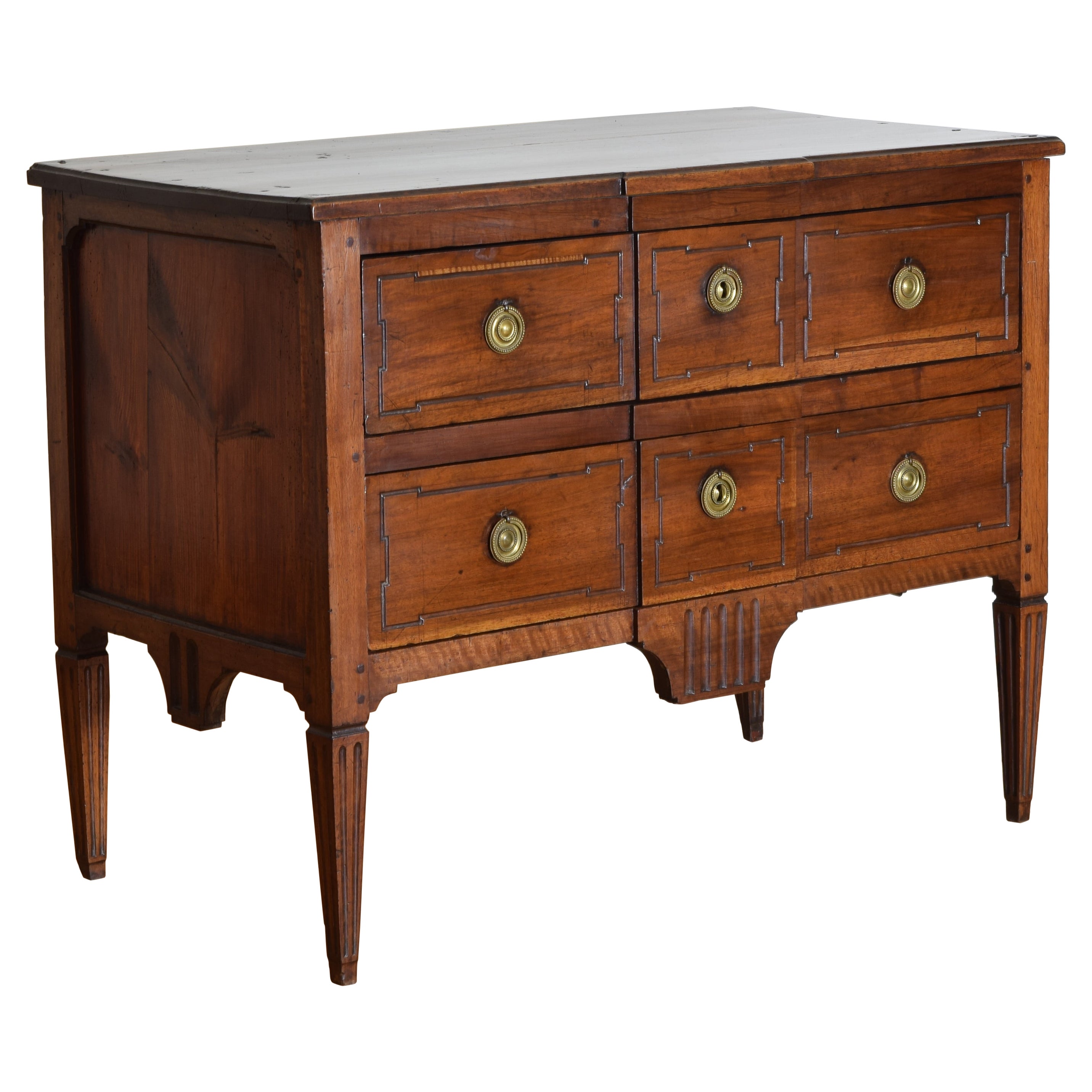 French Directoire Period Walnut 2-Door Commode, 1st quarter 19th century