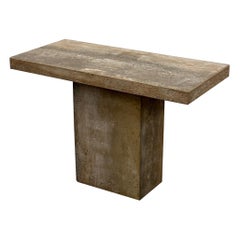 Table console en travertin de Stone International