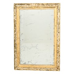 19th Century French Patinated Mirror