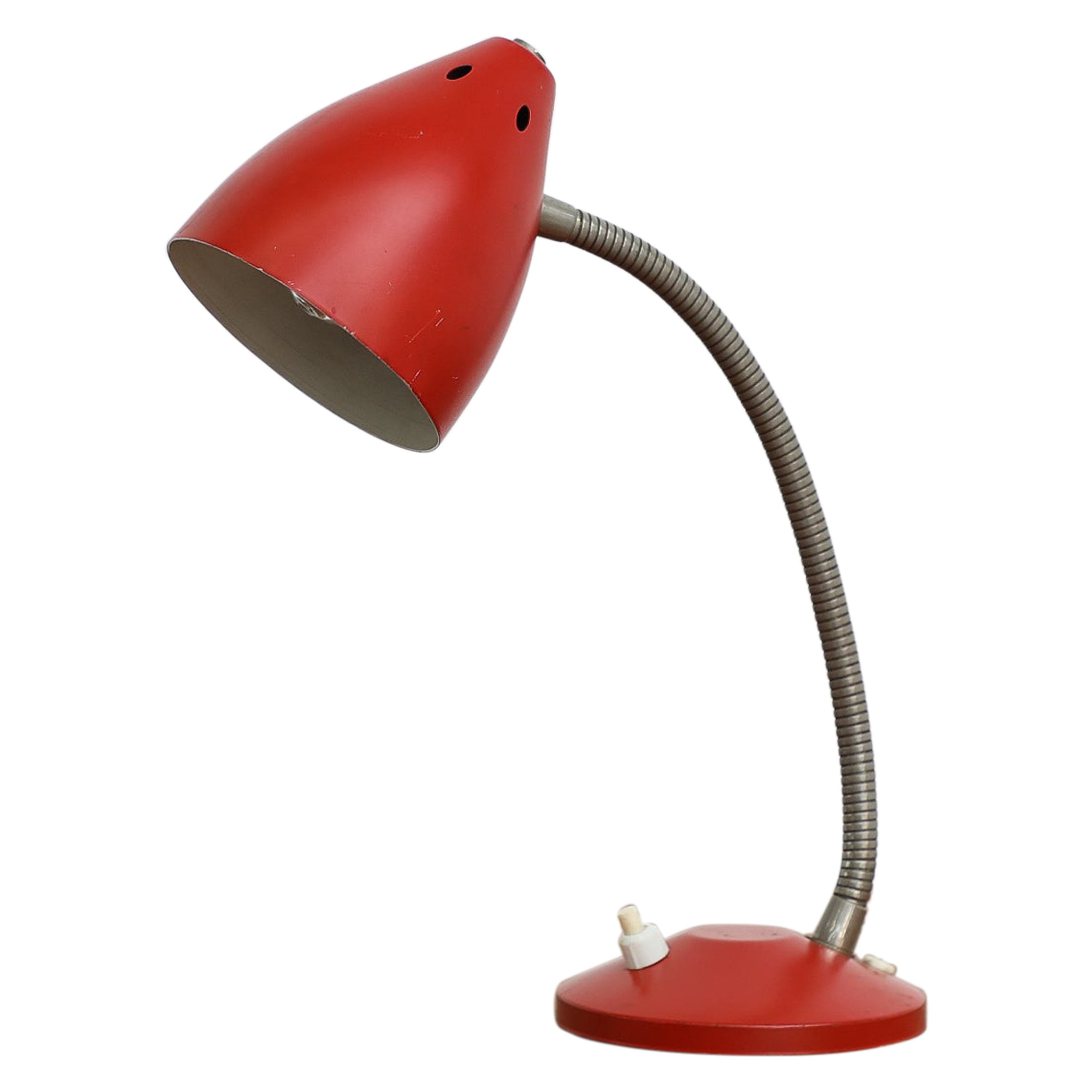 Cute Little Hala "Ukkie II" Red Reading Lamp For Sale