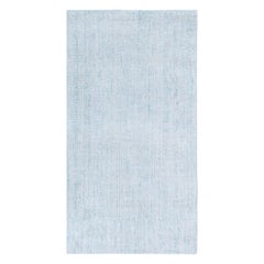 Contemporary Aqua-blue Wool Rug by Doris Leslie Blau