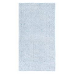Contemporary Aqua-blue Wool Rug by Doris Leslie Blau