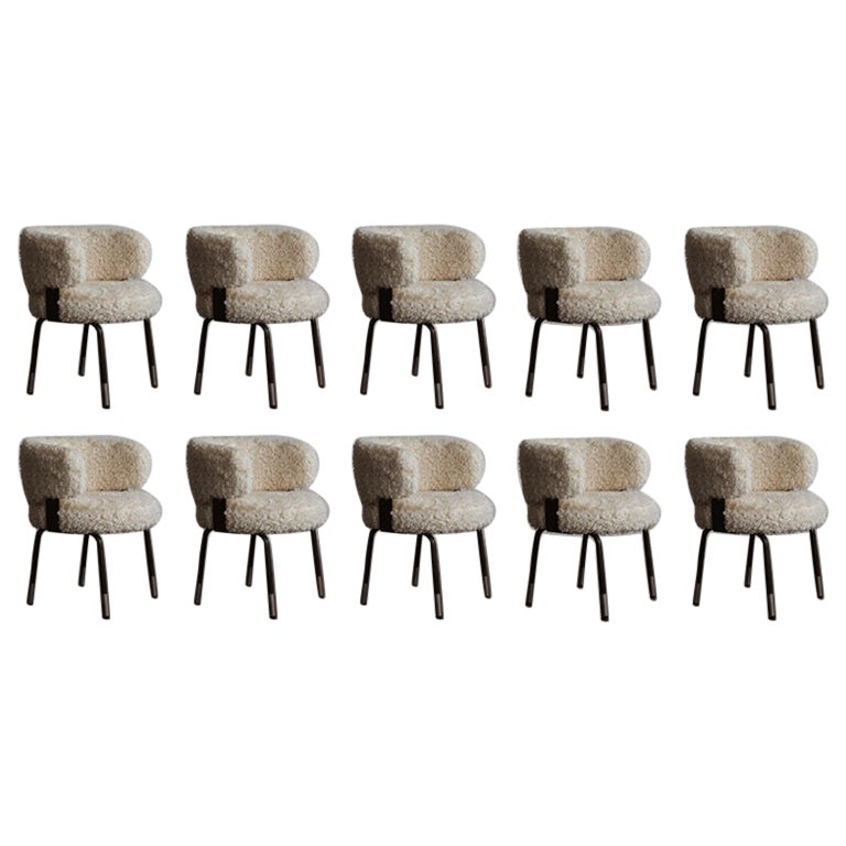 Gianni Moscatelli Dining Chairs for Formanova, 1968, Set of 10 For Sale