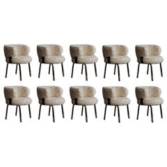 Used Gianni Moscatelli Dining Chairs for Formanova, 1968, Set of 10