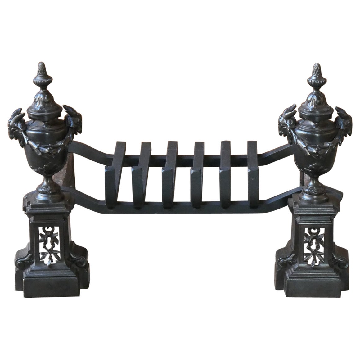 18th-19th Century French Neoclassical Fireplace Grate or Fire Grate