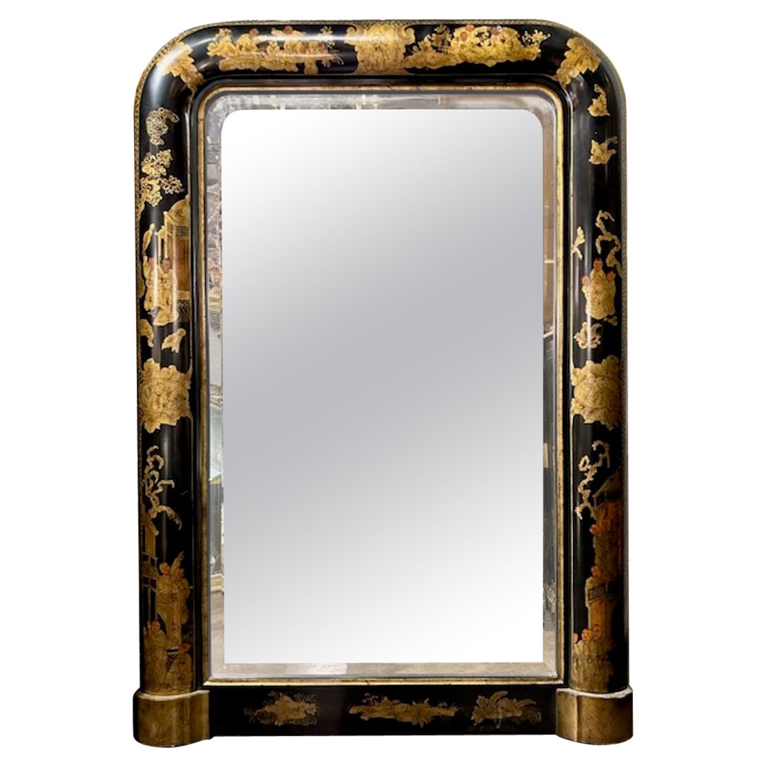 English Chinoiserie Mirror For Sale