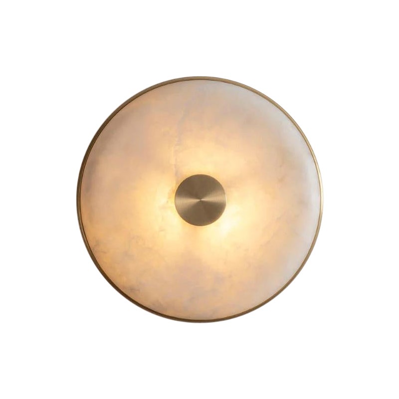 Beran Brushed Brass Large Wall Light by Bert Frank For Sale