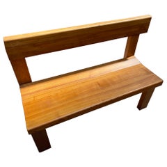 Vintage Bench S35 by Pierre Chapo, circa 1970