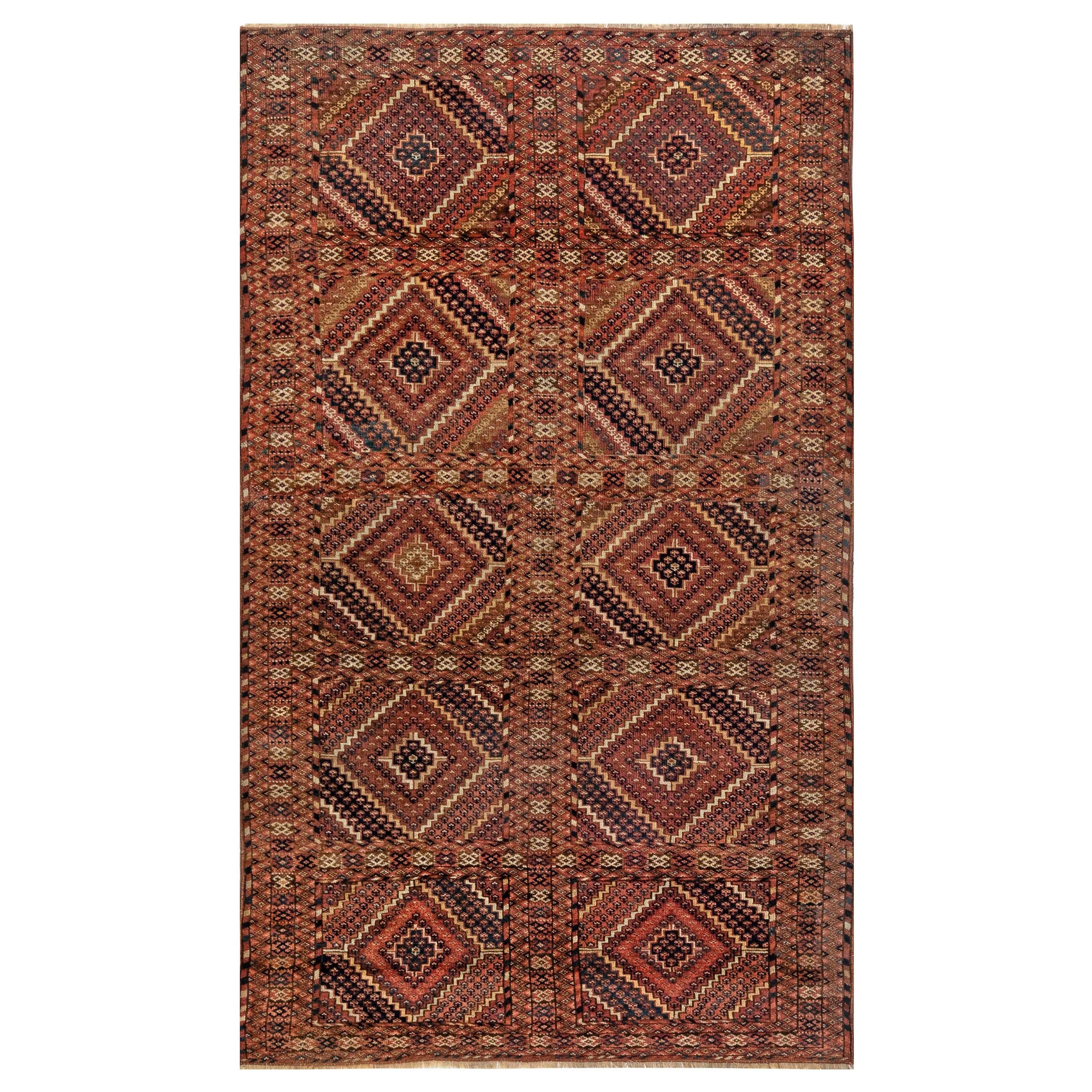 1900s Caucasian Handmade Wool Rug