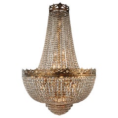 Crystal Chandelier Empire Sac a Pearl Big Large Palace Lamp Chateau Lustre