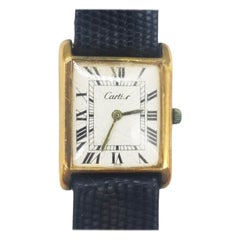 Vintage Cartier 18K Gold Armbanduhr