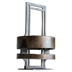 Poul Havgaard Brutalist Candle Holder in Iron and Steel