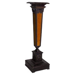 Carlo Bugatti Attr. Rare Italian Pedestal in velvet