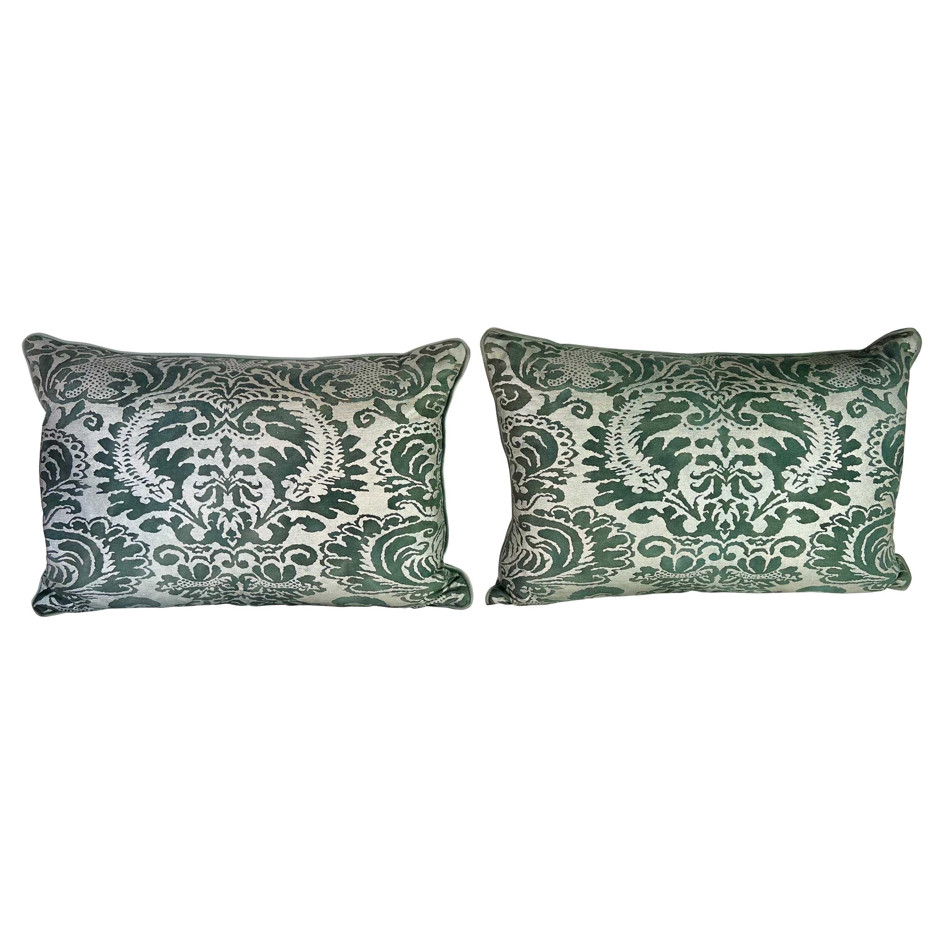 Pair of Fortuny Textile Pillows