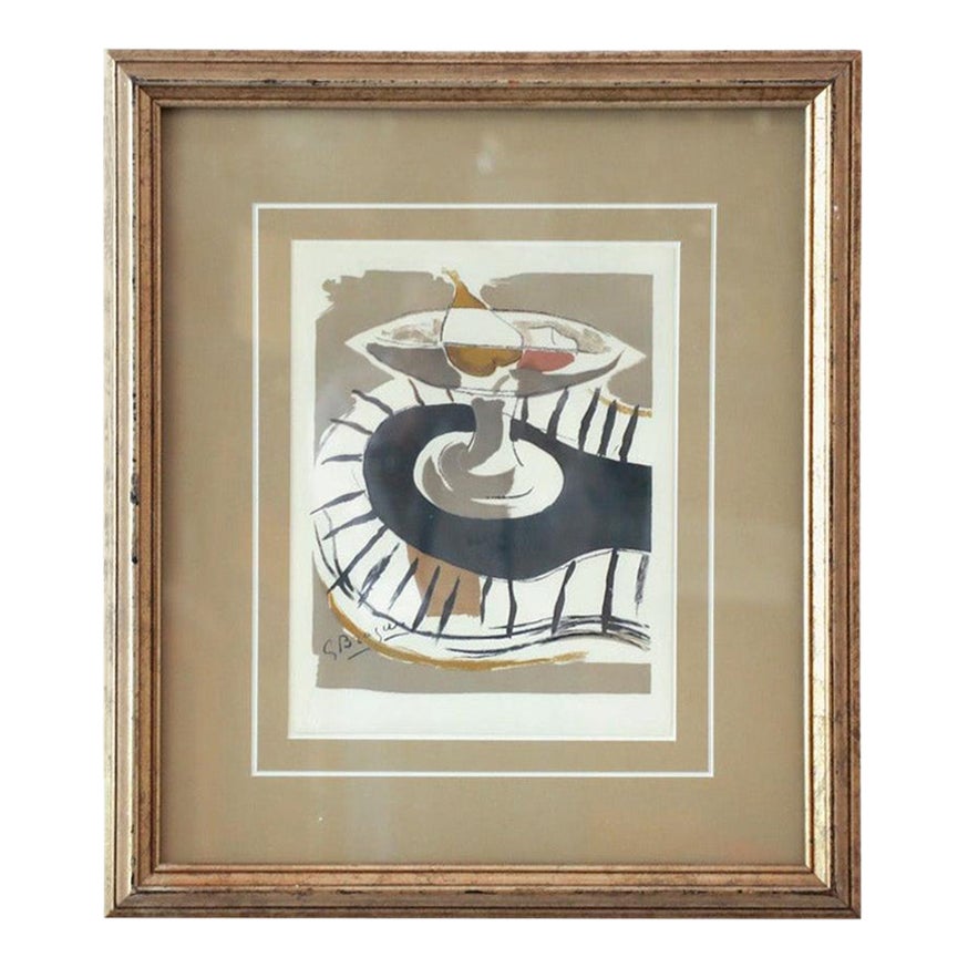 1960's Georges Braque "Le Compote" Lithograph, Framed