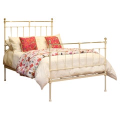 Double Cast Iron Antique Bed in Cream, MD149