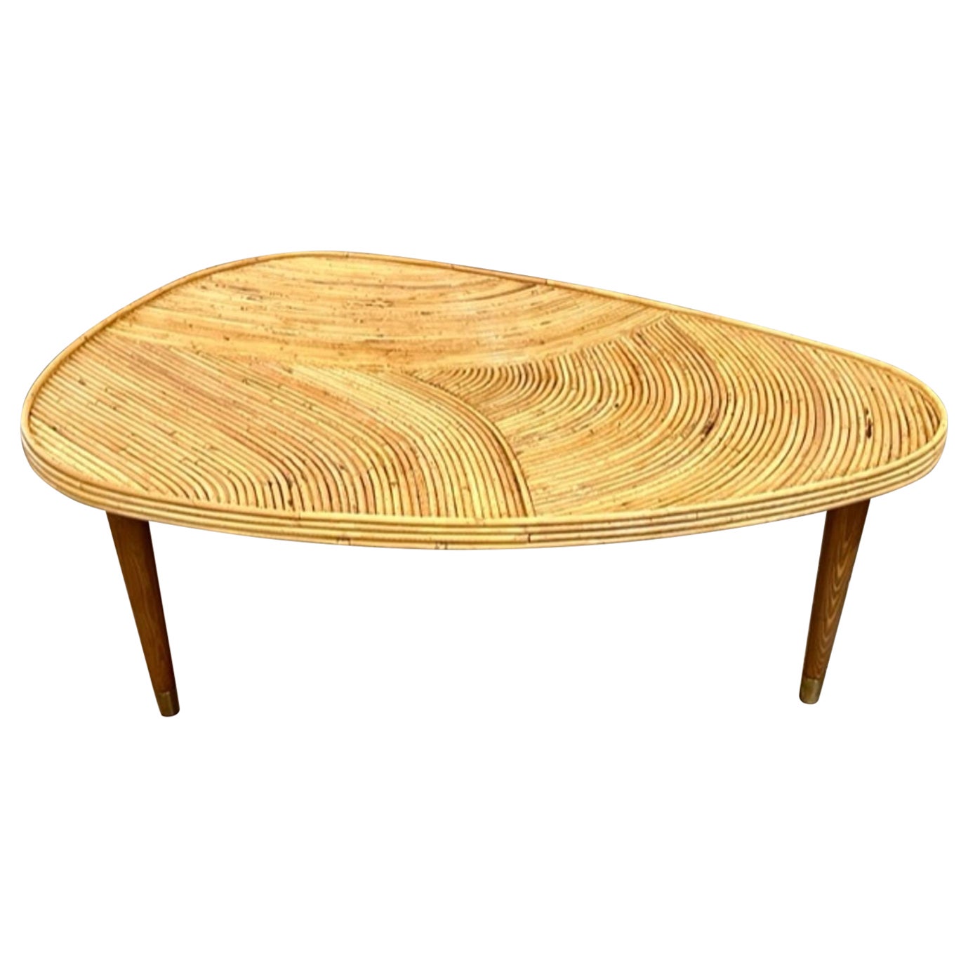 Table basse moderne en bambou