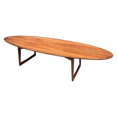 Vintage Moreddi Teak Surfboard Coffee Table