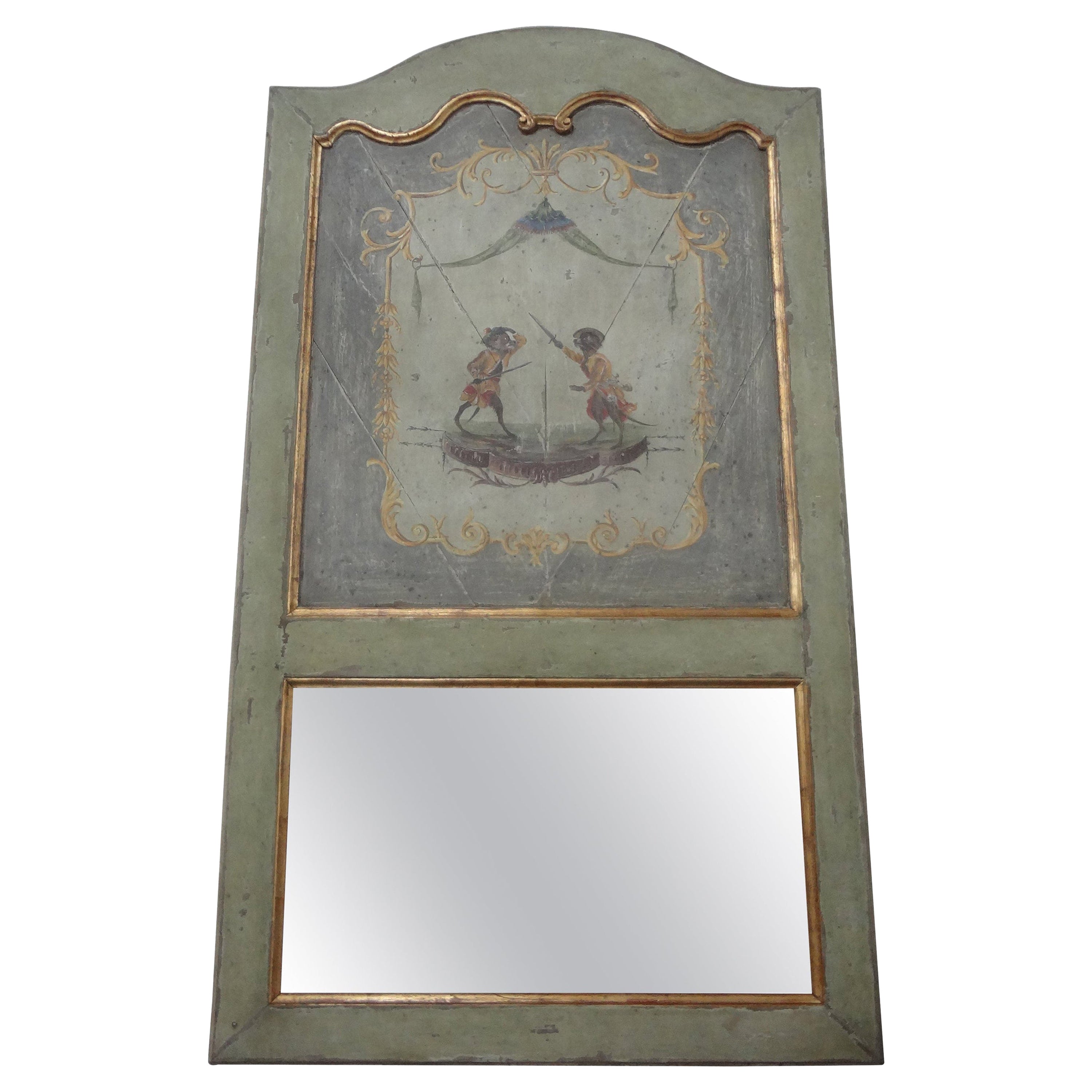 Miroir Trumeau Louis XVI du 18ème siècle