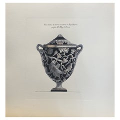 Vase Contemporary Italian Hand Coloured Antique English Mansions Print 3 of 5