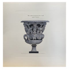 Vase Contemporary Italian Hand Coloured Antique English Mansions Print 4 of 5