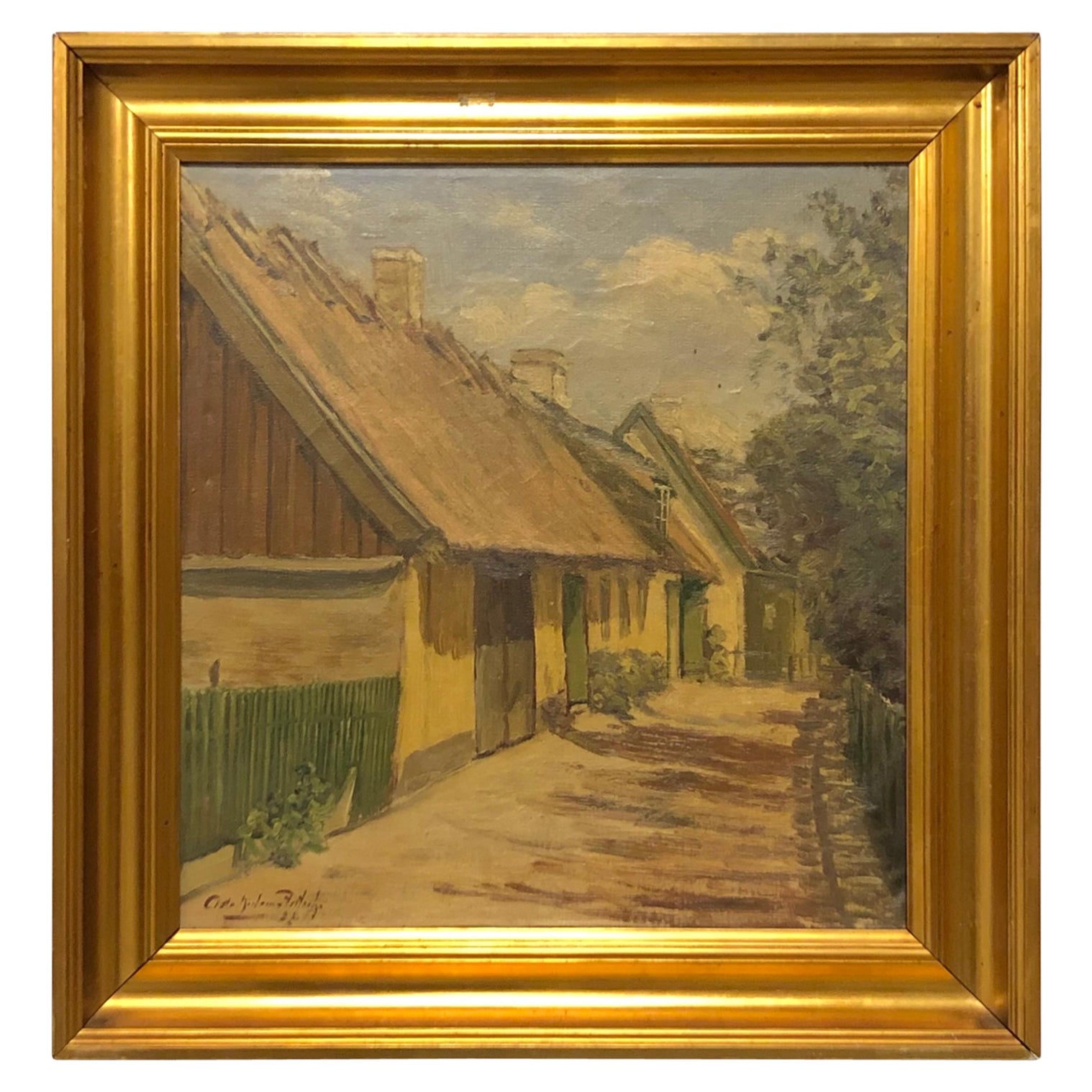 Early 20th century Danish vintage painting by Asta Nielsen-Fritsch (1881-1972) For Sale