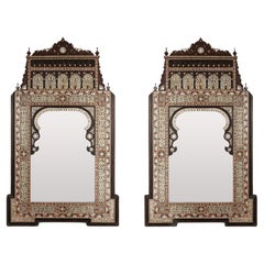 Vintage Pair 20th Century Syrian Mirror