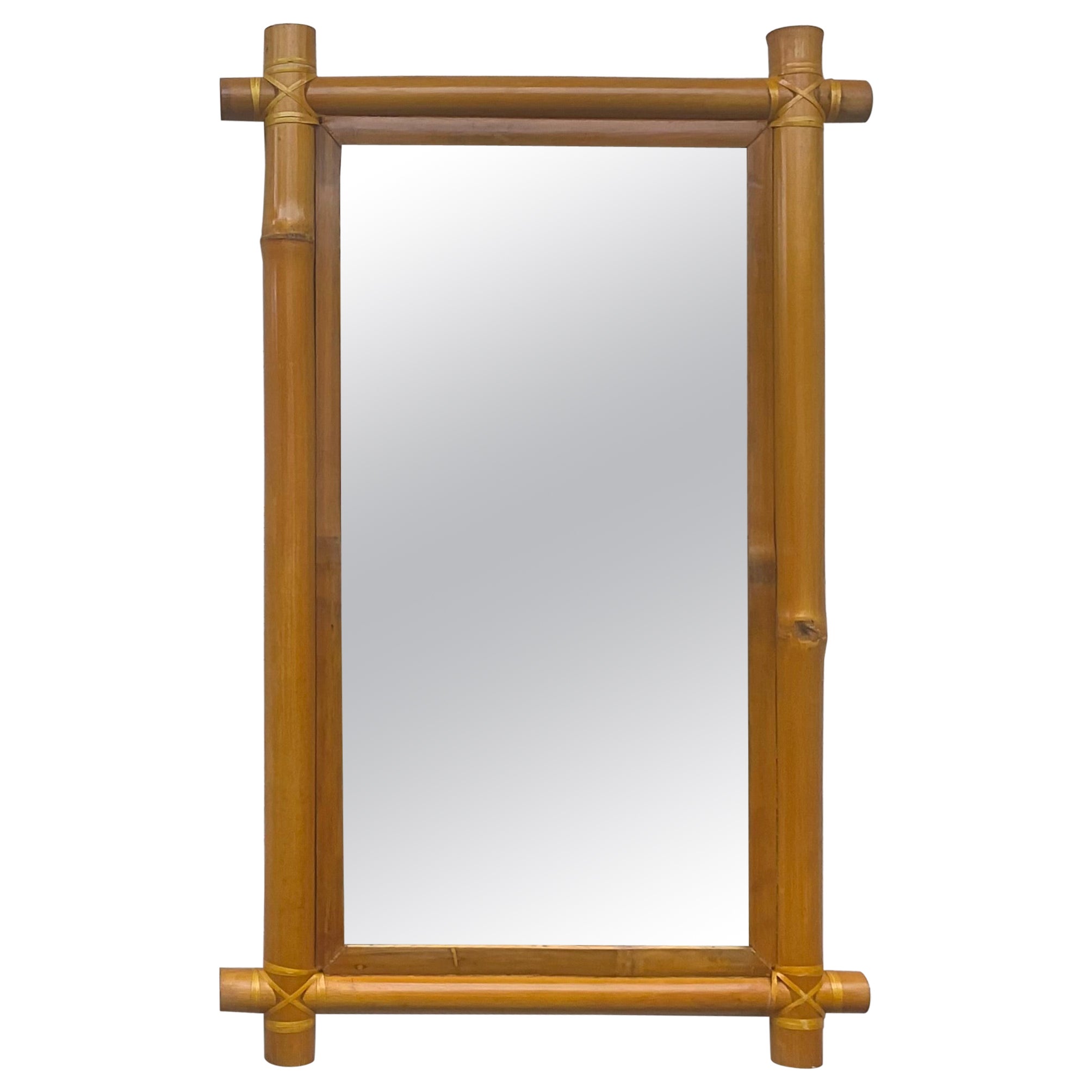Maguire Style Bamboo mirror For Sale