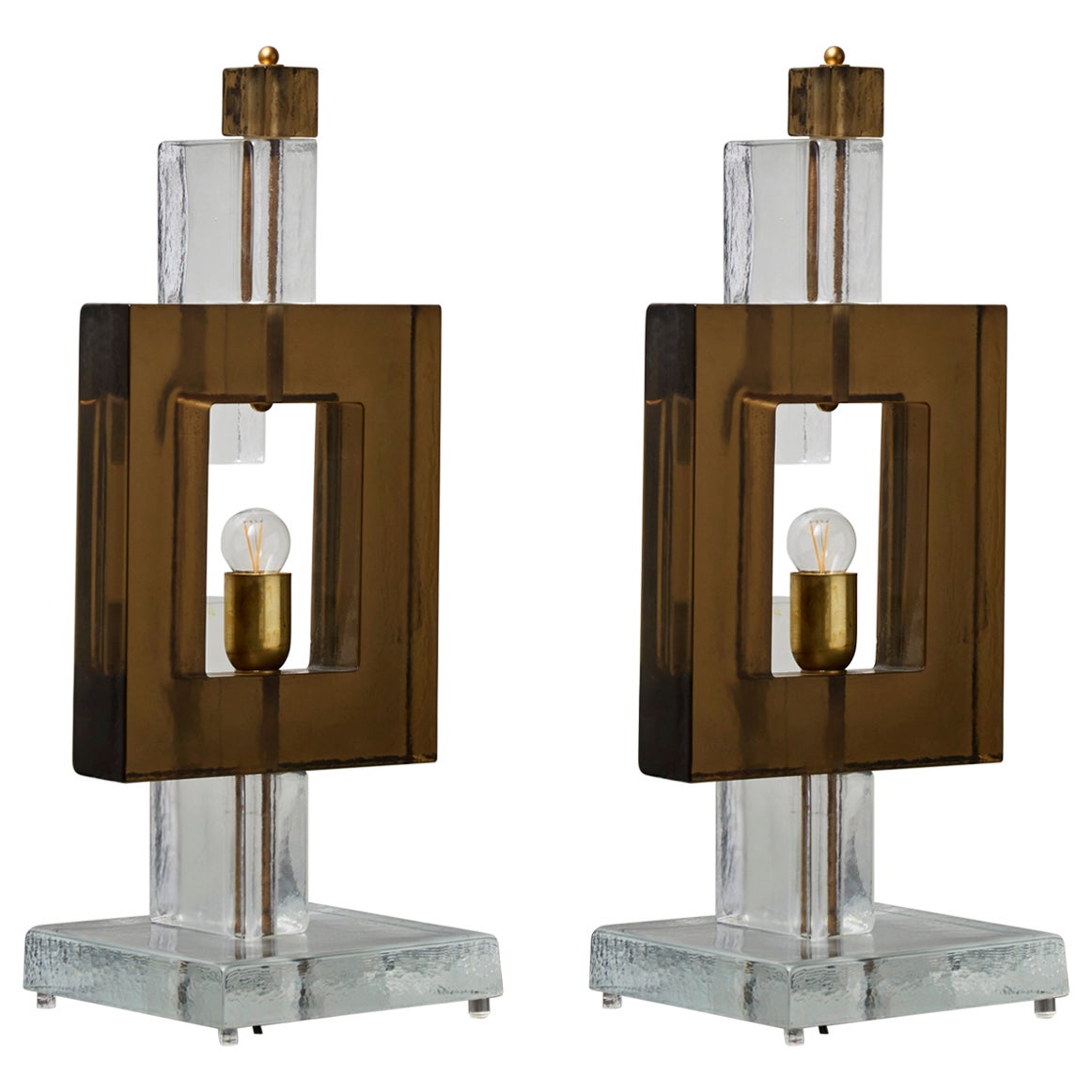 Paar Lampen aus Murano-Glas zum Selbstkostenpreis