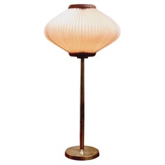 Böhlmarks, table lamp in brass and teak, Scandinavian Modern / Midcentury Modern