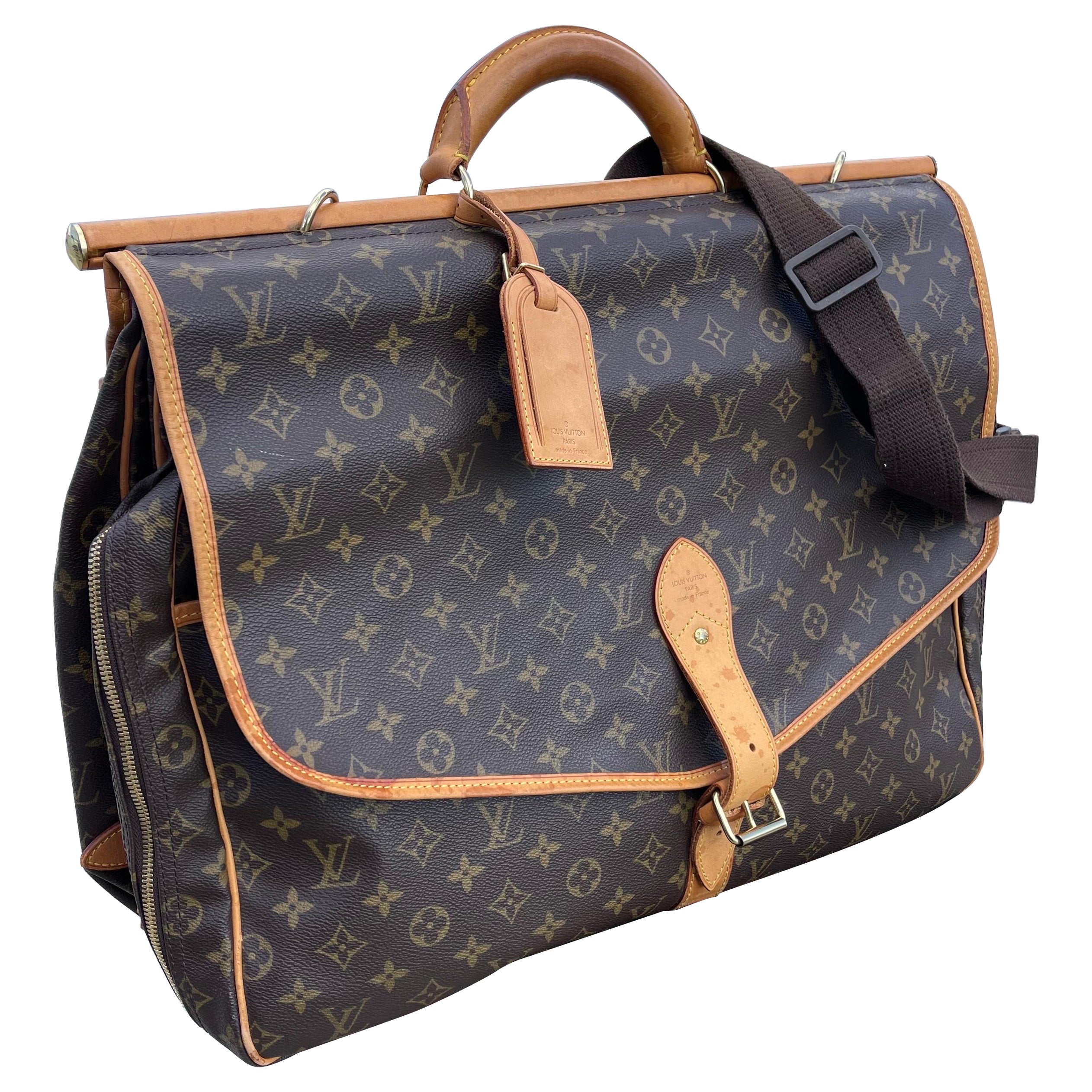 Louis Vuitton Sac Chasse Hunting Bag Monogram Canvas, Leather, 1999
