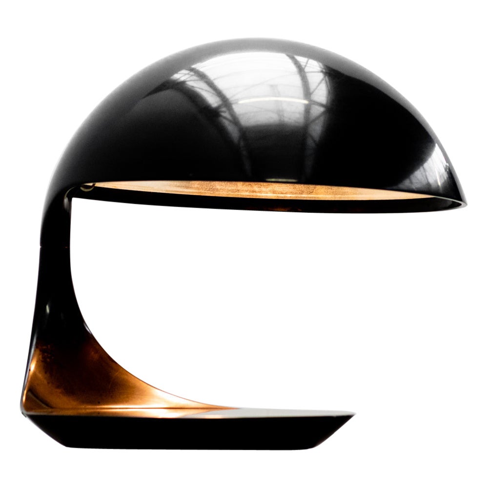 Black Cobra lamp by Elio Martinelli 