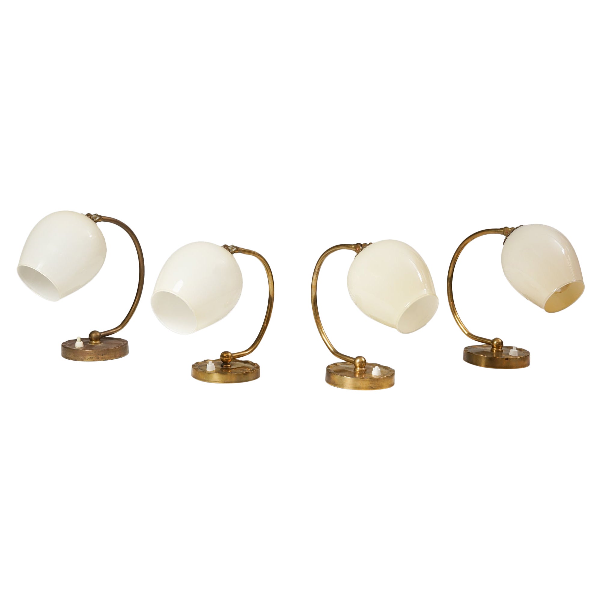 Paavo Tynell Table-/ Wall Light Set Model 61032, Idman, 1950s For Sale